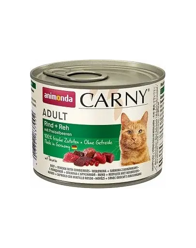 ANIMONDA Carny Vită, Vânat și Afine 200 g