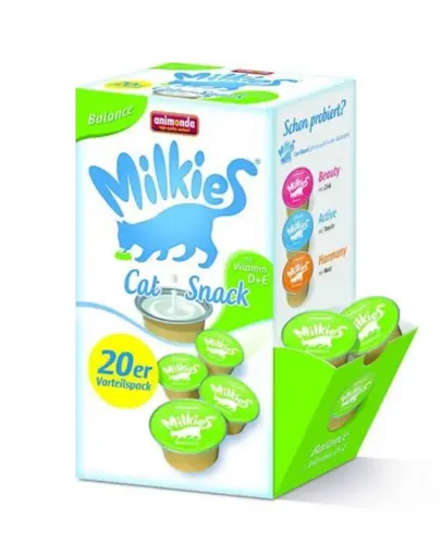 ANIMONDA Milkies lapte pentru pisici cu vitamine D și E 20x15 g