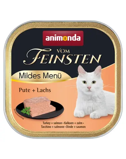 ANIMONDA Vom Feinsten Mild hrană umedă tip pate pentru pisici cu curcan și somon 100 g