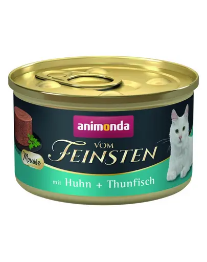 ANIMONDA Vom Feinsten Mousse hrană umedă tip mousse pentru pisici cu pui și ton 85 g