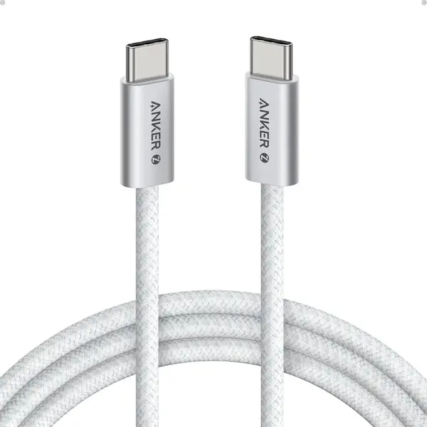 Anker Cablu Anker Zolo USB-C la USB-C, 240W, braided, 1m, Alb