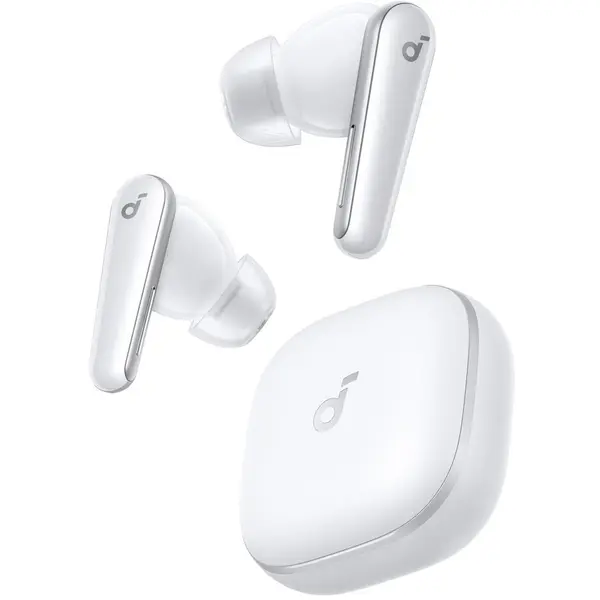 Anker Casti True Wireless Anker SoundCore Liberty 5, Active Noise Cancelling, Autonomie 48 ore, IP55, Dolby Audio, Bluetooth 5.4 Alb