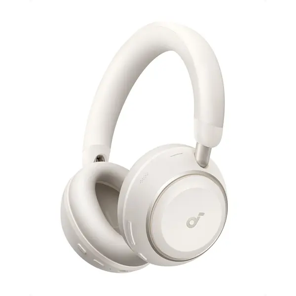 Anker Casti wireless Over-Ear Anker Soundcore Space 2, Active Noise Cancelling, LDAC Hi-Res, Bluetooth 6.1, Autonomie 50 ore, Alb