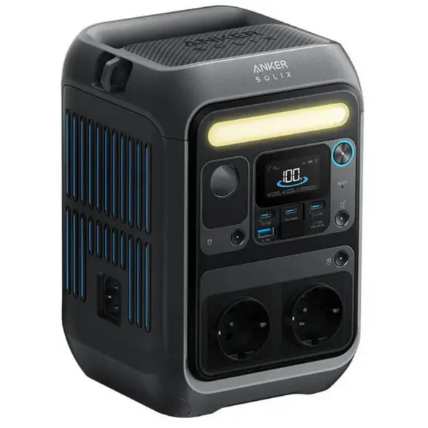 Anker Statie de incarcare portabila Anker Solix C300X AC, 288Wh, 300W, 1x USB-A, 3x USB-C, 2x AC, Gri