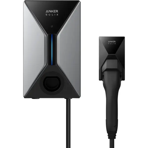 Anker Statie incarcare auto electrice Anker SOLIX V1 Type 2, 11 KW Smart EV Charger, RFID, Wi-Fi, Bluetooth, RS485, IP65, Negru-Gri
