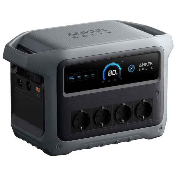 Anker Statie incarcare portabila Anker Solix C1000X Generatia 2, 1024Wh, 2000W, LiFeP04, Gri
