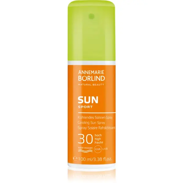 ANNEMARIE BÖRLIND SUN SPORT spray protector pentru plajă cu efect racoritor SPF 30 100 ml