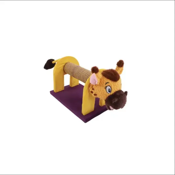 Ansamblu MASCARADE Cat Scratcher , Giraffe , scratcher colorat pentru pisici 53.5 x 18.5 x 23 cm