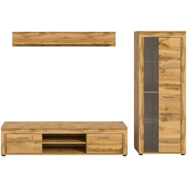 Ansamblu Mobilier Camera De Z, 3 piese, stejar Wotan, 235/159/35 cm