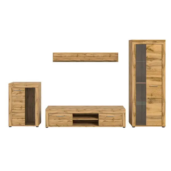 Ansamblu Mobilier Camera De Z, 4 piese, stejar Wotan, 310/169/35 cm