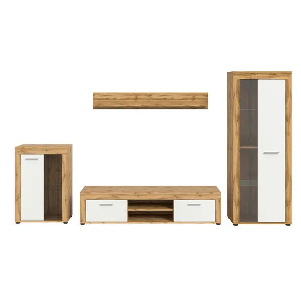 Ansamblu Mobilier Camera De Z, 4 piese, stejar Wotan, 310/169/35 cm
