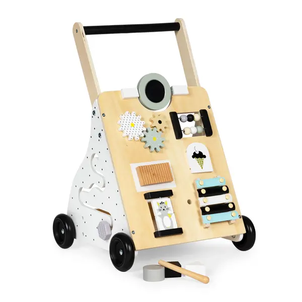 Antemergator Ecotoys, lemn, activitati Montessori, multicolor KID979691, la doar 221,00 lei