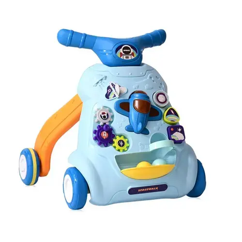 Antemergator multifunctional Lorelli Space Blue, cu centru de activitati