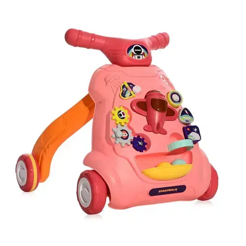 Antemergator multifunctional Lorelli Space Pink, cu centru de activitati
