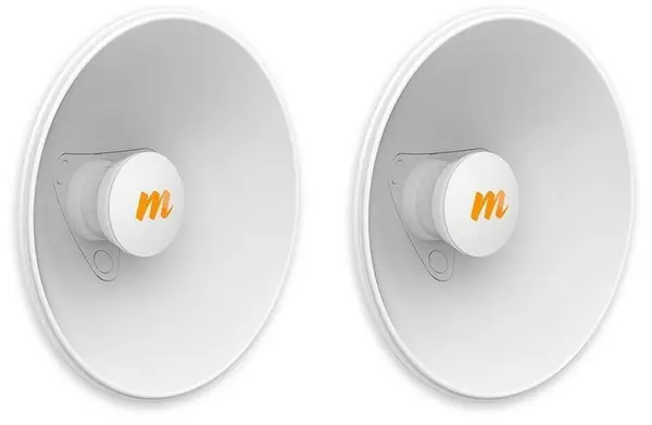 Antene Mimosa - N5-X20, 4.9-6.4 GHz, 20 dBi, 250 mm, 2 bucăți, albe