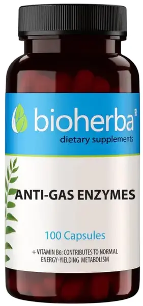 Anti-Gas Enzymes, 100 capsule, Bioherba