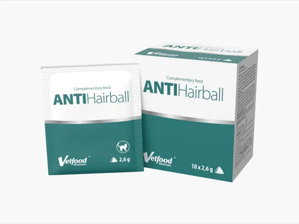 Anti Hairball VetFood - Pulbere pentru pisici impotriva formarii bilelor de par 10x2.6 g