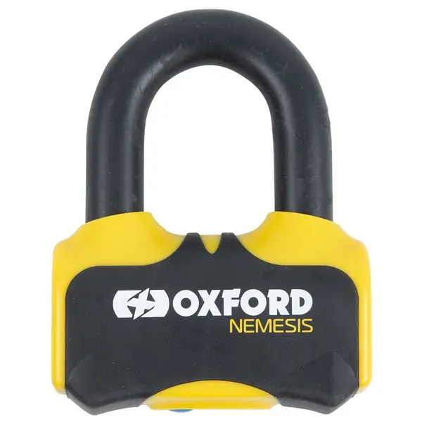 Antifurt Blocator Disc Frana Moto Oxford Nemesis 16mm Disc Lock Galben LK471