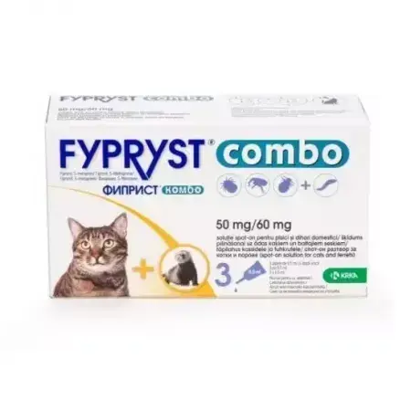 Antiparazitar extern pentru pisici dihori Fypryst Combo x 1 pipeta