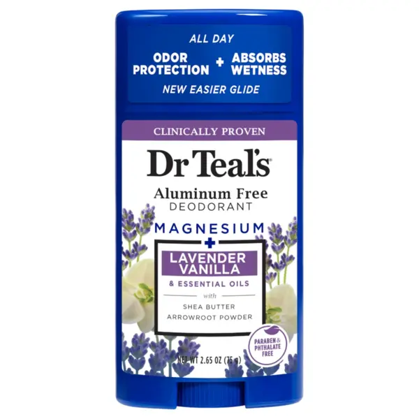 Antiperspirant, Dr. Teal's, Impotriva Transpiratiei, cu Lavanda si Vanilie, pentru Piele Sensibila, fara Aluminiu, 75gr