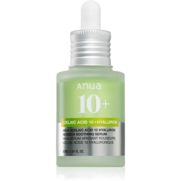 Anua Azelaic Acid 10+ Hyaluron Redness Soothing Serum ser calmant impotriva petelor rosii cu efect de hidratare 30 ml