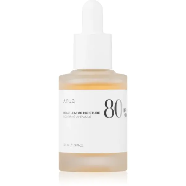 Anua Heartleaf 80% Moisture Ampoule Fiole pentru regenerarea intensă a pielii cu efect calmant 30 ml