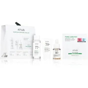 Anua Heartleaf Soothing Trial Kit set cadou pentru netezirea pielii
