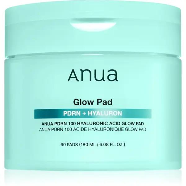 Anua PDRN 100 Hyaluronic Acid Glow Pad dischete de tonifiere pentru hidratare si fermitate 60 buc