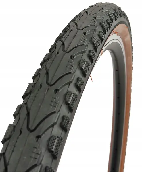 Anvelopa Kenda Khan K935 28x1.75 28x1-5 8 x 1-3 4, 700x45C, culoare negru cu banda maro