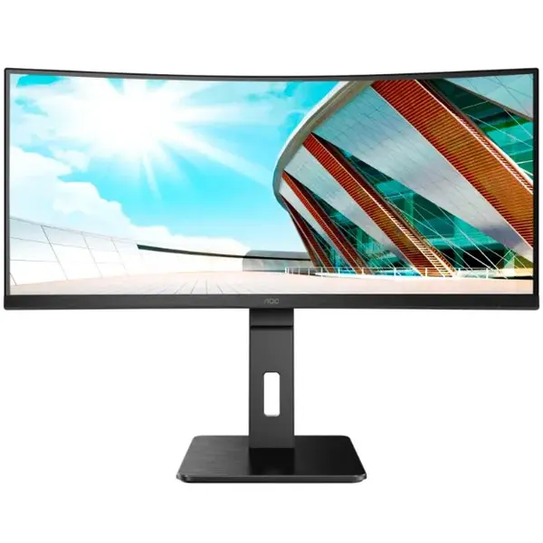 AOC Monitor Curbat LED VA AOC 34, WQHD, 100Hz, 4ms, FreeSync2, FrameLess, HDMI, DisplayPort, CU34P2A