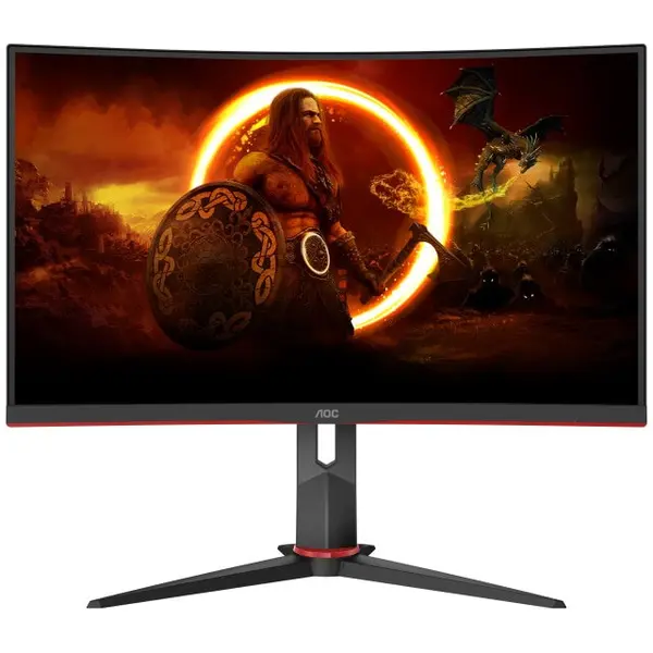 AOC Monitor Gaming Curbat LED VA AOC C27G2Z3/BK 27, Full HD (1920x1080), 280Hz, 0.5ms MPRT (1ms GTG), Adaptive Sync, HDR10, 1500R, FlickerFree, HDMI, Display Port, negru