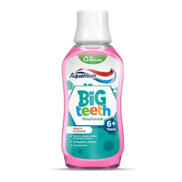 Apa de Gura Aquafresh, Big Teeth Fruity, pentru Copii, 300 ml