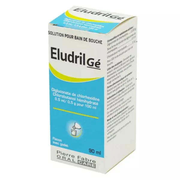 Apa de Gura Concentrata, Pierre Fabre, Eludril Ge, Efect Antiinflamator impotriva Afectiunilor Gingivale, 90ml