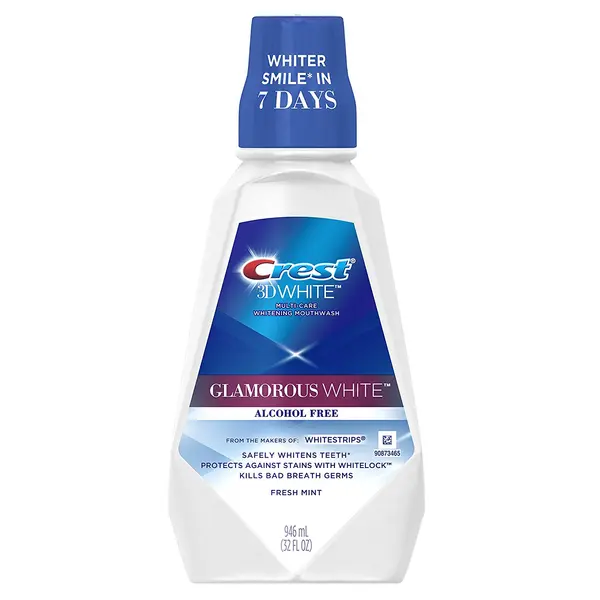 Apa de Gura, Crest 3D Glamorous White, fara Alcool, Albire Intensiva, de la producatorii Whitestrips, 946ml