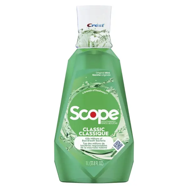 Apa de Gura, Crest Scope Classic, Aroma Puternica de Menta, cu CPC, 1000ml