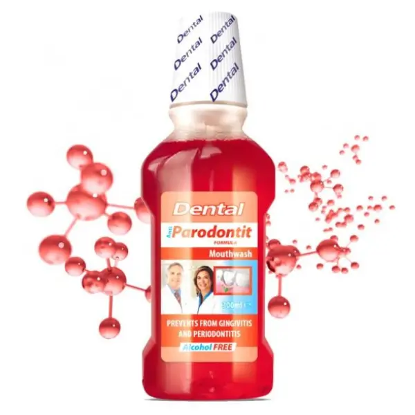 Apa de gura DENTAL Anti-Parodontoza, Rubella | 300 ml