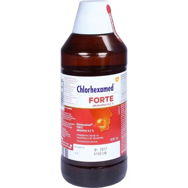 Apa de Gura, GlaxoSmithKline, Chlorhexamed, Impotriva Inflamatiei Gingiilor, cu Clorhexidina 0.2%, Fara Alcool, 600ml