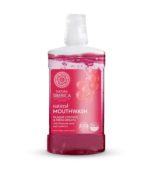 Apa de gura Limonnik Nanai & Cranberry Natural Mouthwash, 520ml, Natura Siberica