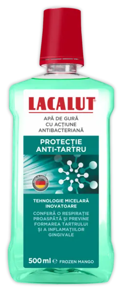Apa de gura micelara protectie antitartru, 500ml, Lacalut