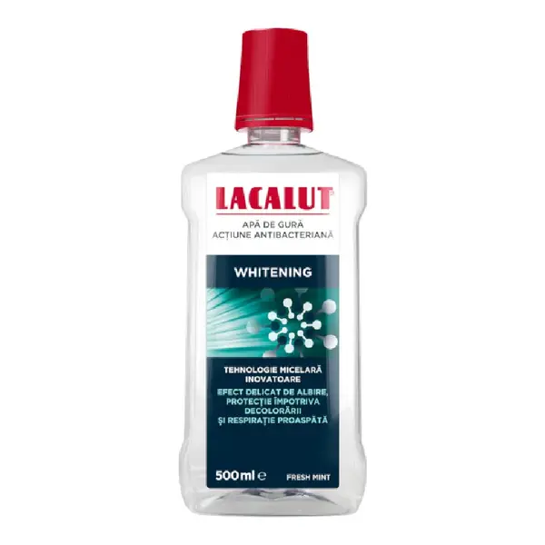Apa de gura micelara Whitening, 500 ml, Lacalut