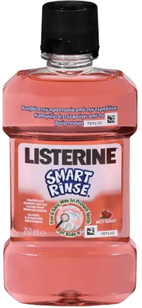 Apa de gura pentru copii Smart Rinse, 250ml, Listerine