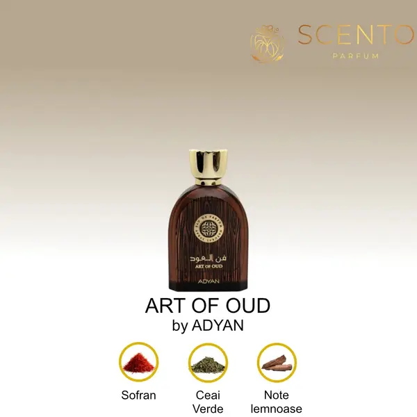 Apa de Parfum ADYAN, ART OF OUD, barbat, 100ML - Original Dubai