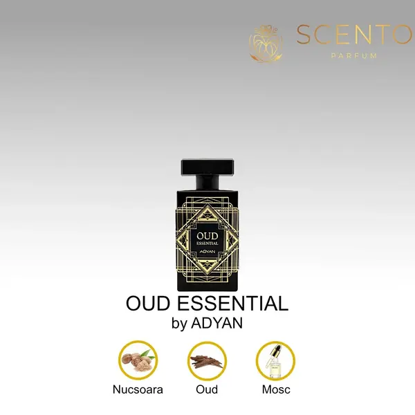 Apă de parfum Adyan, Oud Essential, unisex, 100ml - Original Dubai