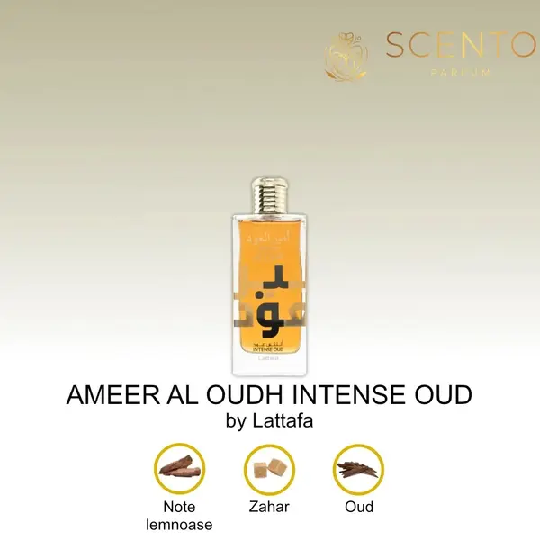 Apa de parfum, Ameer Al Oudh Intense Oud, Lattafa, 100 ml, unisex - Original Dubai