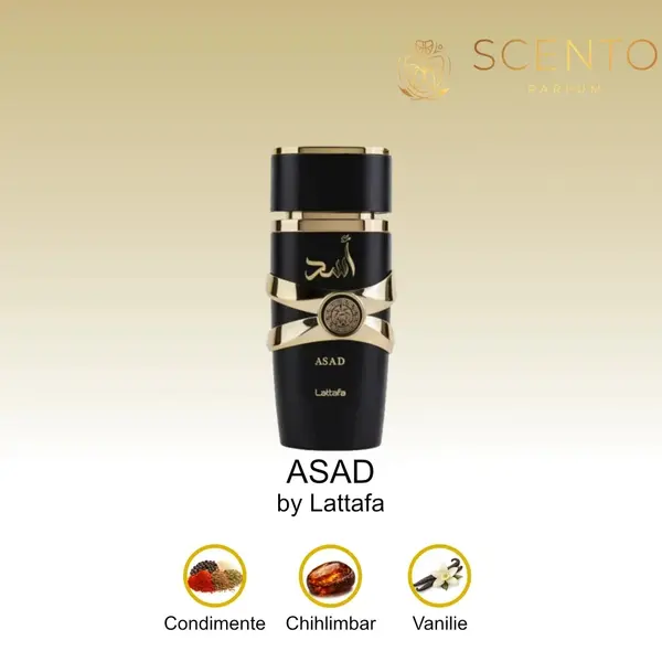 Apă de parfum Asad by Lattafa, barbati, 100ml - Original Dubai