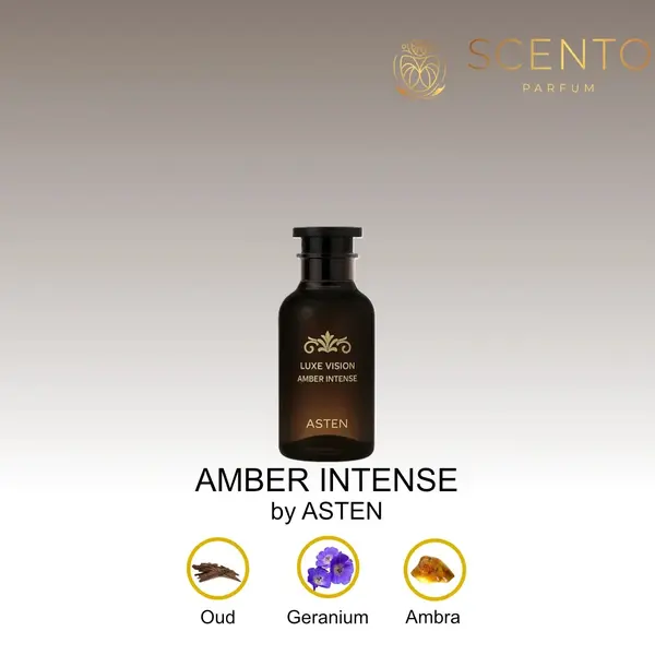 Apa de parfum Asten, Amber Intense, unisex, 100ml - Original Dubai