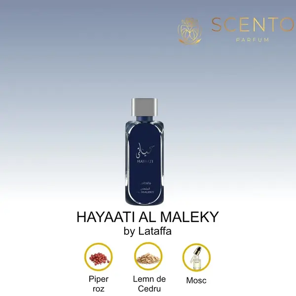 Apa de parfum. HAYAATI AL MALEKY by Lataffa, 100ML, barbati - Original Dubai