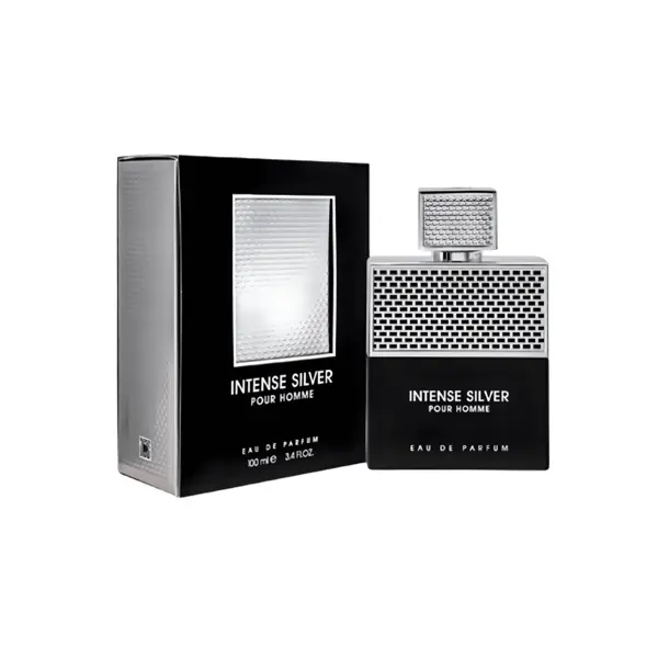 Apa de Parfum Intense Silver Pour Homme by Fragrance World, Barbati, 100 ml