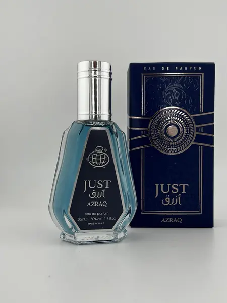 Apa de Parfum Just Azraq by Fragrance World, Barbati, 50 ml
