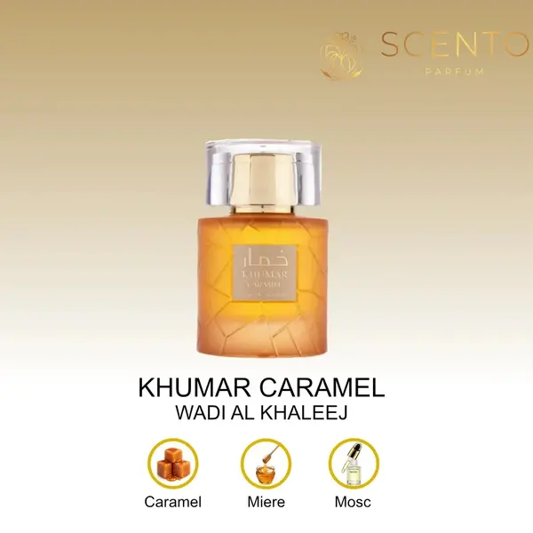 Apa de Parfum Khumar Caramel, Wadi Al Khaleej, Unisex - 100ml